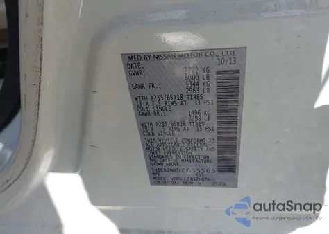 2014 Nissan Pathfinder Hybrid Sv from USA, damaged, VIN 5N1CR2MM3EC635565